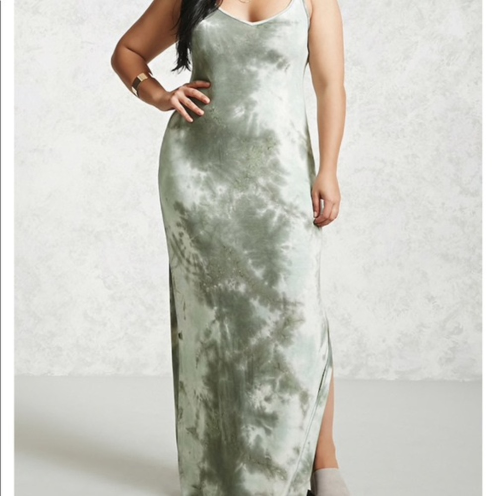 Tie dye maxi dress